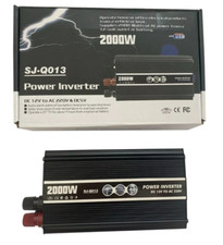 Inverter 12V 220V 2000W Trasformatore Remoto Onda Sinusoidale USB 5V Con Presa