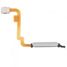 Pulsante Di Impronta Per Xiaomi Redmi Note 10 4G/10S Cavo Flex Bianco Ciottolo