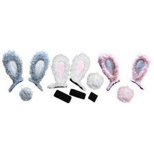 Casco da bicicletta orecchie da coniglio decorazione casco con coda orecchie di