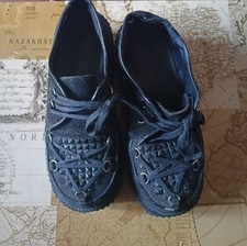 Demonia Creeper 216 Black Pentagram - Eu 40