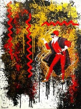 Dipinto su tela.Arte moderna.Pop Art. Opere d'arte.Artisti famosi. Arredo design