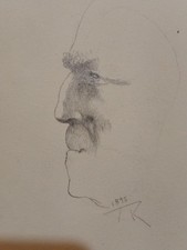 Vecchio Disegno 1898, Uomo,Cm21/14