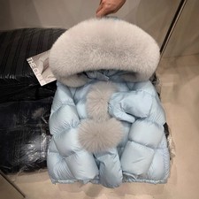 Piumino donna 90% lungo bianco