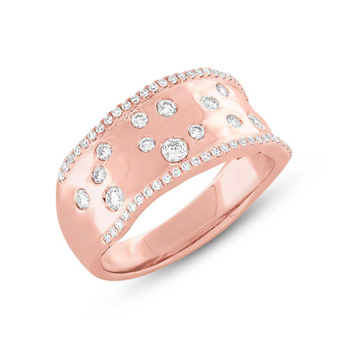 Floating anello diamante 14k - floating,
