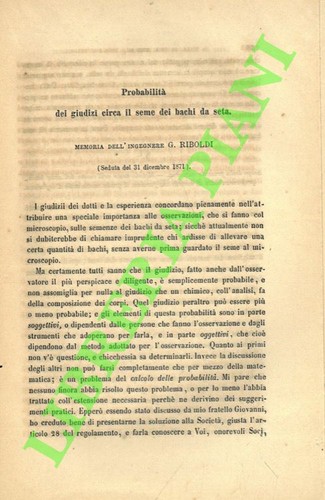 Riboldi probabilità dei - probabilità,