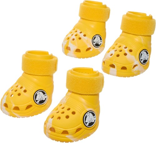 Yellow crocs scarpe per cani - scarpe,