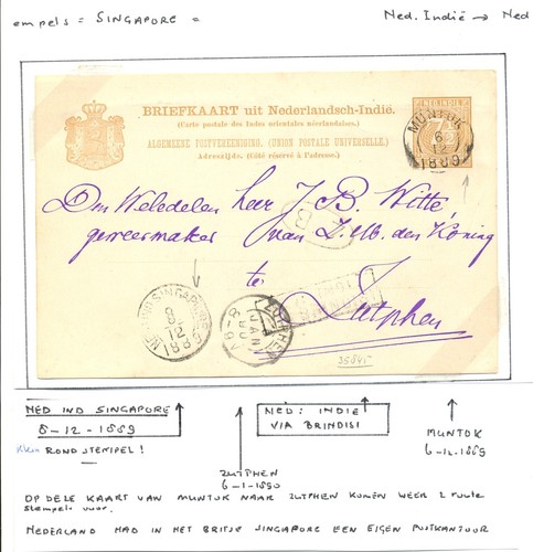 Indie olandesi carta ps 1889 - olandesi, =
