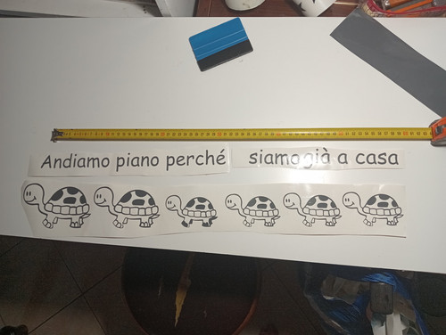 Adesivo per camper famigliola