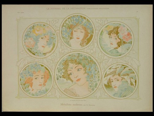 Art nouveau francese donne - francese,,