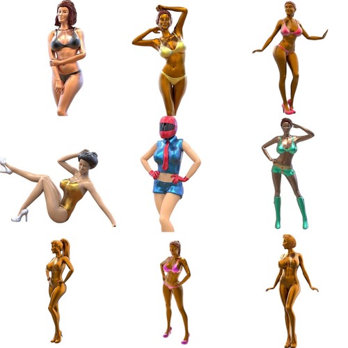 Set figure paddock girl - set, di