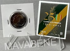 ITALIA 2024 GUARDIA DI FINANZA MONETA 2 EURO NUOVA FDC + FRANCOBOLLO NUOVO POSTE