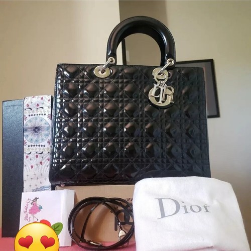 7000 lady dior black patent - lady,