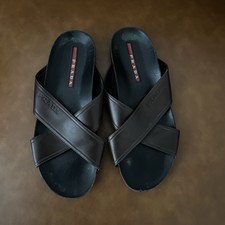 Prada Sandali Uomo Marrone 10