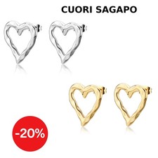 Orecchini Cuore Donna Acciaio