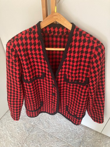 Giacca tessuto lana - tessuto, rosso/nero