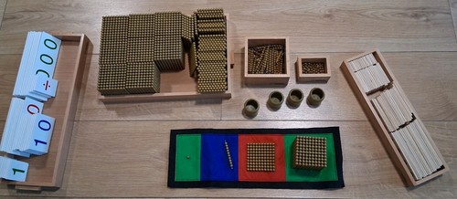 Set perle carte dorate - set,