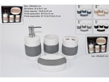 x 4 Accessori Bagno Ceramica