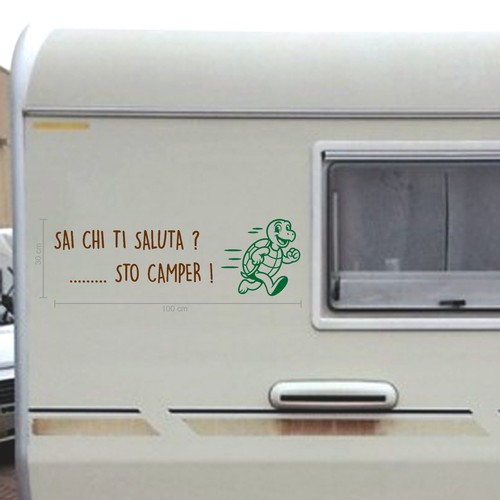 Adesivo camper frase sai - , chi