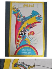 Vintage Canovaccio Strofinaccio Pop Stile Anni 70 A. Carnaghi Zodiaco Pesci