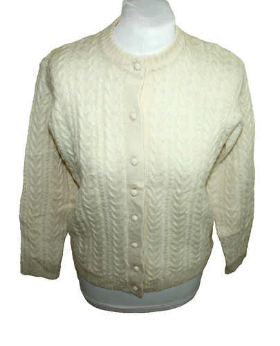 Cardigan donna aran treccia - donna,