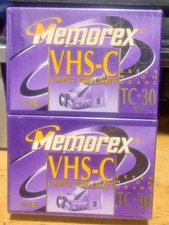 NEW 2-pack Memorex VHS C Tapes