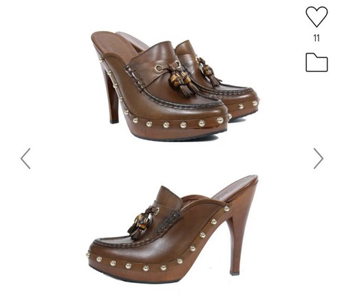 Scarpe con plateau zoccoli - , in