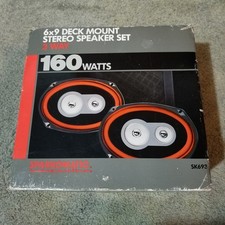 Set altoparlanti auto NIOB vintage Sparkomatic SK693 3 vie 6x9 montaggio a ponte 160 watt