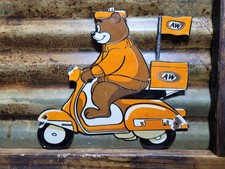 INSEGNA PORCELLANA VINTAGE A&W