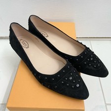 Tod’s Suede Studded Flats