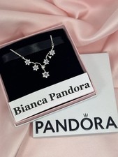 Collana Pandora Forget Me Not , Non Ti scordar Di Me con fiori