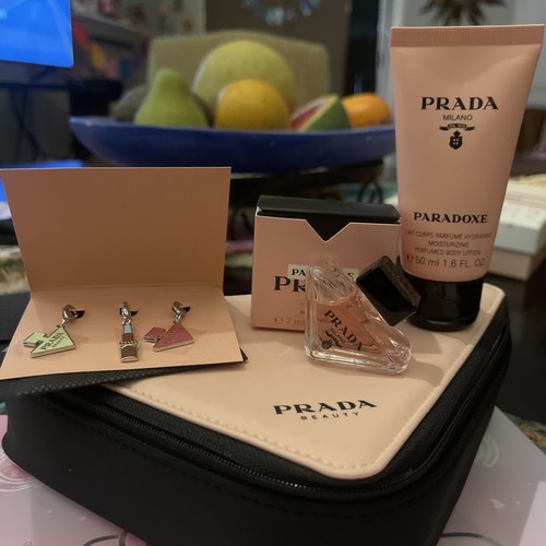 Prada rosa nero triangolo - rosa,