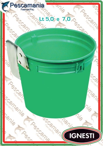 Secchiello per esche 7 - per, lt.7