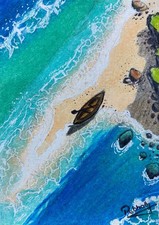 Disegno a matita colorato ACEO