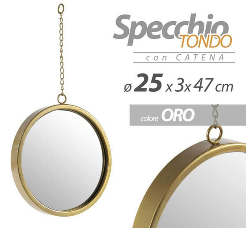 Specchio pendente con catena - con,