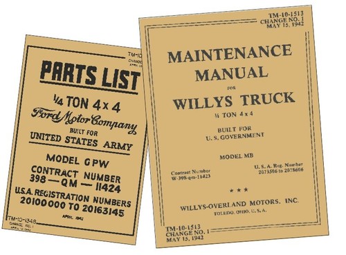 Willys ford gpw manuale - mb,