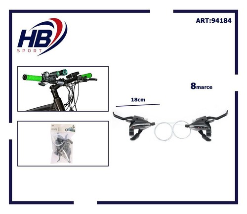 Coppia comandi cambio - bici, +