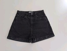 Pantaloncini RESERVED jeans tg 40eu M 44it /12uk nero donna ragazza/zara h&m 