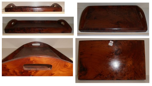 Vassoio radica legno - cm, 41