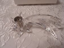 PORTACANDELE STELLA CADENTE COMETA CRISTALLO ARGENTO SWAROVSKI