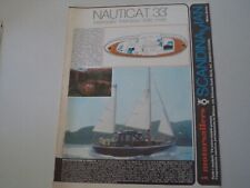 advertising Pubblicità 1974 SCANDINAVIAN NAUTICAT 33'