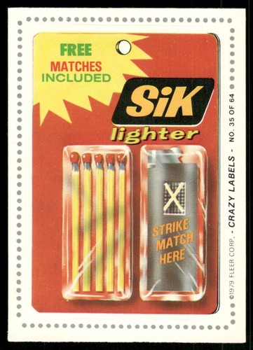 Bic lighter 1979 fleer crazy - fleer,