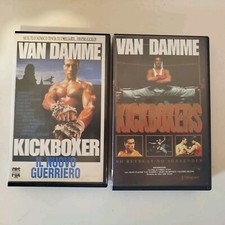 lotto stock 2 vhs videocassette Van Damme Il Nuovo Guerriero KickBoxers RARE