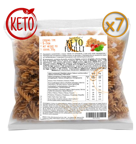 Pasta proteica keto fusilli - keto,