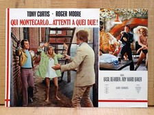 QUI MONTECARLO ATTENTI A QUEI DUE fotobusta poster Tony Curtis Persuaders AT21