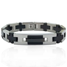 Bracciale acciaio con - in,