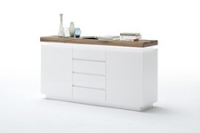 Credenza armadio bianco opaco MDF rovere massello anta cassetto laccato 150 cm