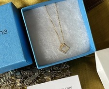 Collana quadrata una dorata TSC di Swarovski