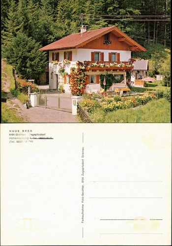 Ansichtskarte grainau haus - ansichtskarte,