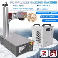 Macchina per incisione marcatura laser UV 5W per vetro metallo legno acrilico con refrigeratore