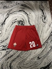 Pantaloncini Calcio Fiorentina Match Worn German Pezzella #20 Rosso 4° Edizione Giocatore